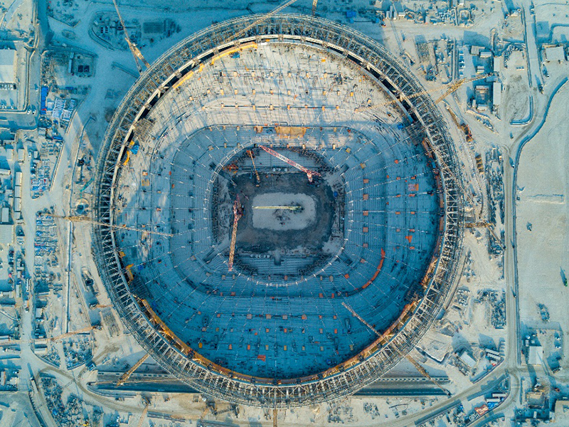 中聯(lián)重科塔機助力建設卡塔爾盧賽爾體育場