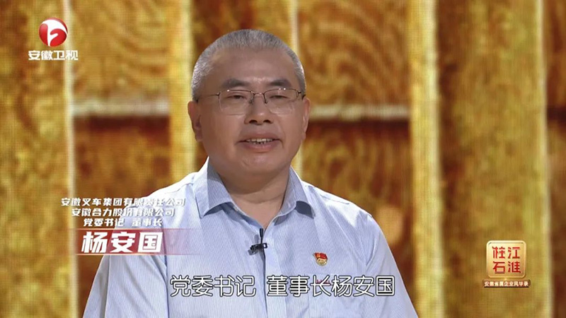 安徽叉車集團(tuán)有限責(zé)任公司黨委書記、董事長(zhǎng)楊安國(guó)