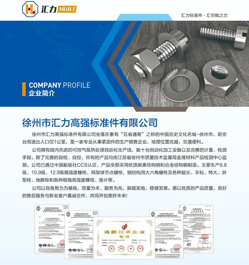 徐州匯力高強(qiáng)標(biāo)準(zhǔn)件有限公司